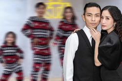 Khánh Thi diện đồ 'giấu bầu', đu trend nhảy múa cùng Phan Hiển và 2 con