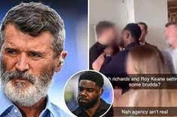 Fan Arsenal lao vào tấn công Roy Keane, rồi tự làm mình bị... gãy mũi