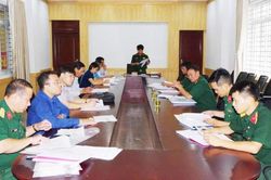 Ban nội dung diễn tập tỉnh Khánh Hòa: Thẩm định văn kiện diễn tập khu vực phòng thủ năm 2023