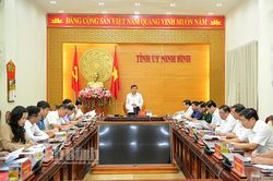 Thường trực Tỉnh ủy giao ban công tác tháng 8