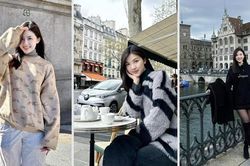 Bóng hồng duy nhất trong 'Biệt dược đen' xả kho ảnh vi vu trời Tây, gợi ý thời trang chuyển mùa cho phái đẹp