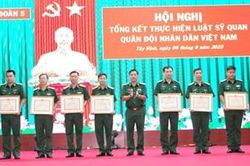 Sư đoàn 5, Quân khu 7 tổng kết thực hiện Luật Sĩ quan Quân đội nhân dân Việt Nam