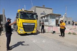 Israel: Tạm đình chỉ giao thương qua cửa khẩu chính tại Dải Gaza