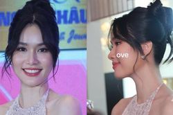 Á hậu Phương Anh 'bắt trend' ghép chữ khoe mũi cao khiến ai cũng xuýt xoa