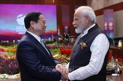 Thủ tướng Phạm Minh Chính gặp Thủ tướng Ấn Độ Narendra Modi