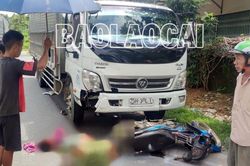 Thị trấn Nông trường Phong Hải: Ô tô tải va chạm với xe máy trên Quốc lộ 70, một người tử vong
