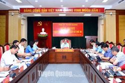 Hội nghị Ban Thường vụ Tỉnh ủy kỳ thứ 39