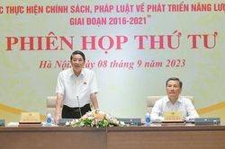 Phó Chủ tịch Quốc hội Nguyễn Đức Hải chủ trì phiên họp của Đoàn giám sát về năng lượng