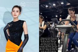 Hoa hậu Đỗ Thị Hà tiết lộ lý do đã 2 tháng không thể đến phòng gym