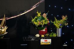 18 quốc gia, vùng lãnh thổ tham dự Cuộc thi biểu diễn cắm hoa nghệ thuật quốc tế