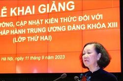 Khai giảng lớp bồi dưỡng, nâng cao nhận thức, trách nhiệm đối với Ủy viên Trung ương