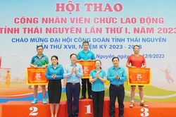 Công đoàn Viên chức tỉnh giành giải Nhất toàn đoàn Hội thao công nhân, viên chức, lao động