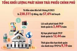 Huy động vốn trái phiếu chính phủ đạt hơn 230.500 tỷ đồng