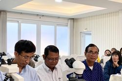 Trên 100 cán bộ y tế Gia Lai được tập huấn chẩn đoán sốt rét bằng kính hiển vi