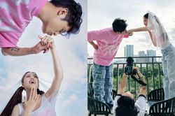 Gin Tuấn Kiệt tung ảnh full HD màn cầu hôn với Puka, biểu cảm cả hai gây sốt