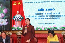 Hội thảo phát huy vai trò cán bộ nữ và việc thực hiện chính sách đối với các nhóm phụ nữ đặc thù