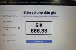 Mở lại phiên đấu giá 11 biển số ô tô đẹp sau lần đầu gặp sự cố