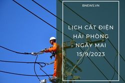 Lịch cắt điện Hải Phòng ngày mai 15/9 cập nhật mới nhất