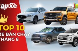 Mazda CX5 dẫn đầu top 10 xe bán chạy nhất tháng 8 | Bản tin Tàu và Xe | 14/09/2023