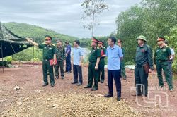 Kiểm tra công tác chuẩn bị diễn tập khu vực phòng thủ của TP. Sông Công