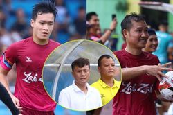 Hoàng Đức và danh thủ Hồng Sơn không thể 'gánh team', để đội nhà thua đậm trong trận ra mắt của HLV Thành Lương