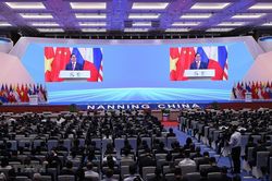 Thủ tướng Phạm Minh Chính phát biểu tại lễ khai mạc CAEXPO và CABIS