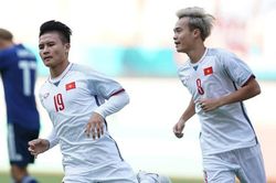 Quang Hải chớp thời cơ cực nhanh, trừng phạt sai lầm thủ môn nhập tịch của Nhật Bản, Việt Nam toàn thắng vòng bảng ASIAD