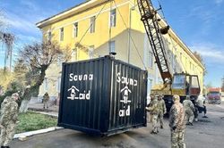 Tiết lộ về phòng xông hơi di động của binh lính Ukraine trên tiền tuyến