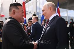 KCNA: Chuyến thăm của nhà lãnh đạo Kim Jong Un tới Nga 'mở ra chương mới trong quan hệ song phương'