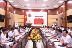 Đoàn giám sát Ủy ban Tài chính, Ngân sách của Quốc hội làm việc với UBND tỉnh Thanh Hóa về thực hiện tài chính, ngân sách trên địa bàn tỉnh