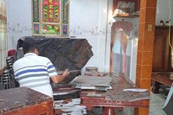 Một người tử vong trong cơn mưa lớn kèm lốc xoáy ở Long An