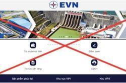 Lại xuất hiện trang web giả mạo EVN