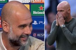 Pep Guardiola bật cười khi được hỏi về khởi đầu mùa giải của MU