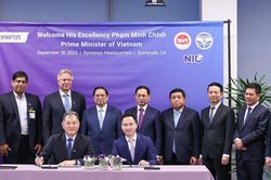 Thủ tướng chứng kiến ký kết hợp tác lập Viện nghiên cứu bán dẫn tại Việt Nam