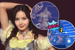 Xôn xao phản ứng của Lisa khi thấy camera man té ngã ngay trên sân khấu