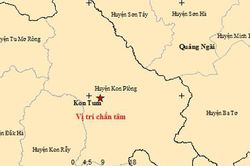 Kon Tum lại hứng 3 trận động đất liên tiếp trong 3 giờ