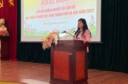 Hà Nội: Bồi dưỡng nghiệp vụ cho 200 cán bộ Mặt trận các cấp