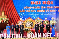 Khai mạc Đại hội Công đoàn tỉnh Ninh Bình lần thứ XVI