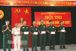Hội Cựu chiến binh Kim Sơn tổ chức Hội thi 'Chi hội trưởng CCB giỏi' năm 2023
