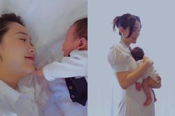 Minh Hằng lần đầu khoe cận dung mạo con trai