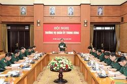Đại tướng Phan Văn Giang chủ trì Hội nghị Thường vụ Quân ủy Trung ương