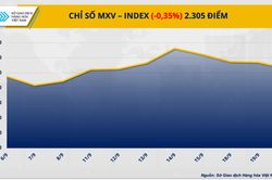 Chỉ số MXV-Index nối dài chuỗi giảm sang ngày thứ 4