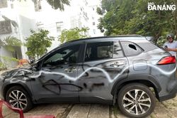 Bắt khẩn cấp 2 đối tượng xịt sơn, đập phá ô-tô đỗ bên đường