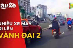 Tái diễn tình trạng xe máy đi lên đường vành đai 2