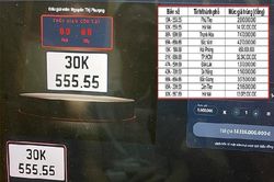 Thêm người trúng biển số VIP, đại gia trúng biển 30K-555.55 lặn tăm