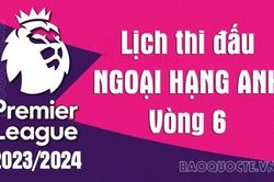 Lịch thi đấu Ngoại hạng Anh 2023/2024: Lịch thi đấu Ngoại hạng Anh vòng 6 - Man City vs Nottingham