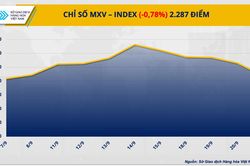 Giảm 5 ngày liên tiếp kéo chỉ số MXV-Index xuống mức thấp nhất hai tuần