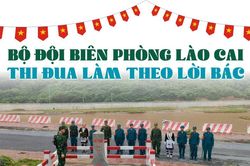 Bộ đội Biên phòng Lào Cai thi đua làm theo lời Bác