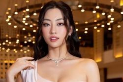 Hoa hậu Lương Thùy Linh khoe eo 'con kiến'