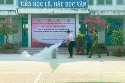 Tuyên truyền, tập huấn kiến thức, kỹ năng về phòng cháy, chữa cháy cho 1.800 đoàn viên, thanh niên